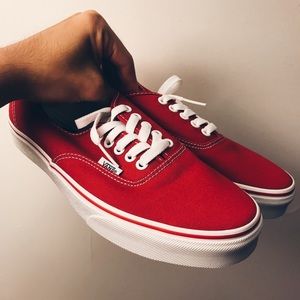 Red Vans Authentics